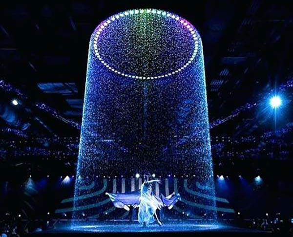 Amazing Musical Fountain Graphic Water Curtain