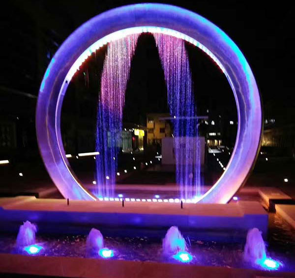 Amazing Musical Fountain Graphic Water Curtain