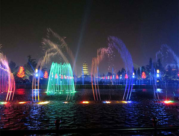 Big Wild Goose Pagoda Musical Fountain