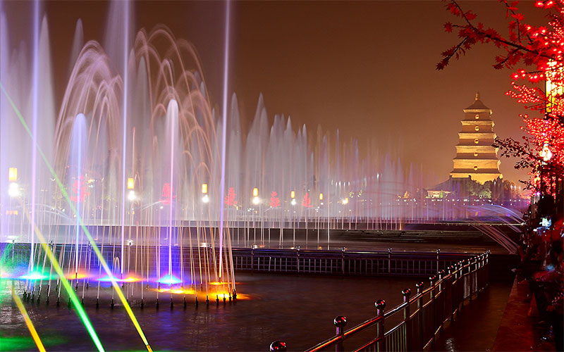 Big Wild Goose Pagoda Musical Fountain