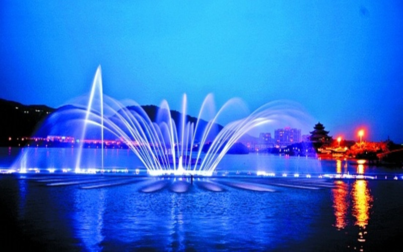 Commercial value and artistic function of musical fountain