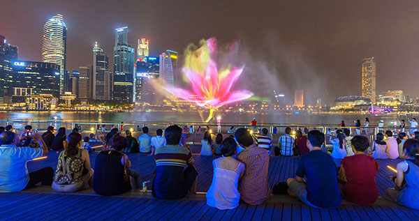 Digital Water Curtain Is One Kind Of Musical Fountain