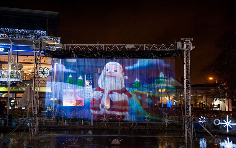 Digital Water Curtain Is One Kind Of Musical Fountain