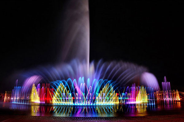 Energy saving technology about musical fountain