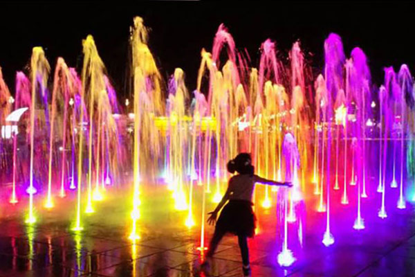Energy saving technology about musical fountain