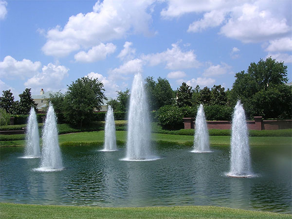 Fountain Can Moisten The Ambient Air And Reduce Dust