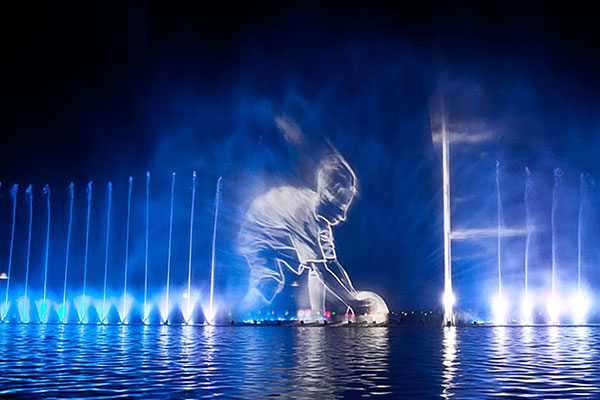 Laser Water Screen Music Fountain