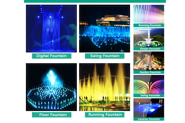 Multimedia network music fountain control system