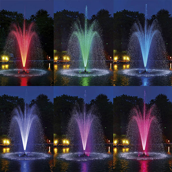 Rotating Fountain Nozzles