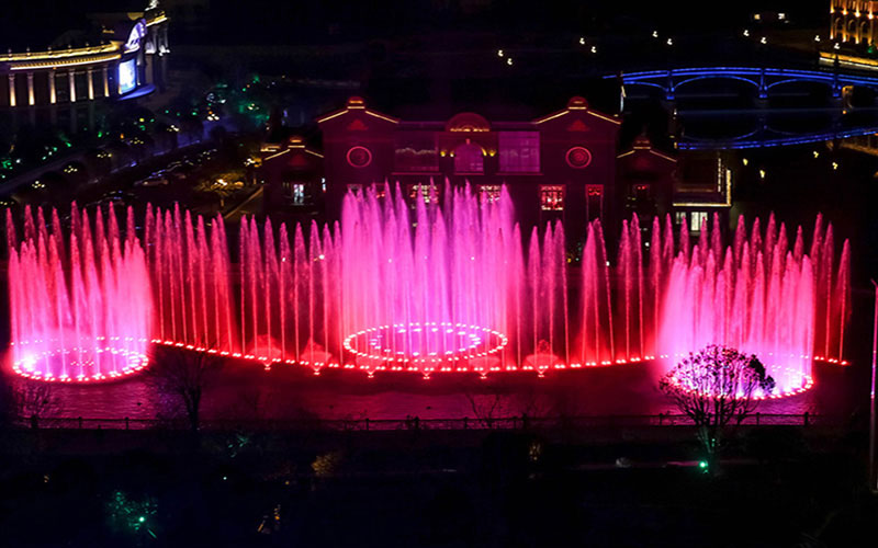 The Musical Fountain At The Big Wild Goose Pagoda