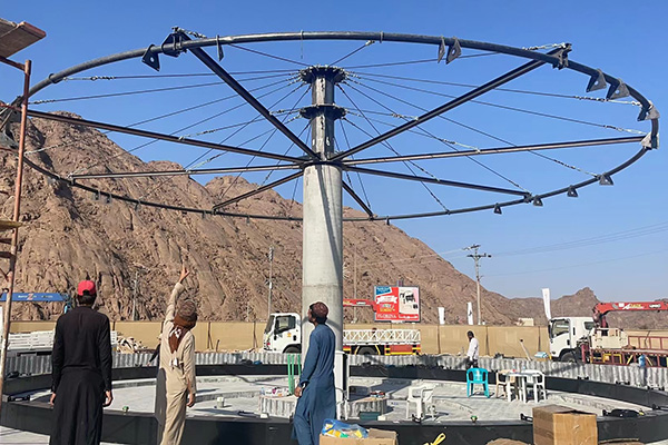 Digital Water Curtain In Saudi Arabia Installation