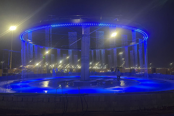 Digital Water Curtain In Saudi Arabia Real Effect