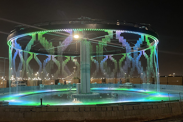 Digital Water Curtain In Saudi Arabia Real Effect