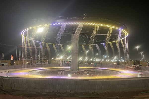 Digital Water Curtain In Saudi Arabia Real Effect