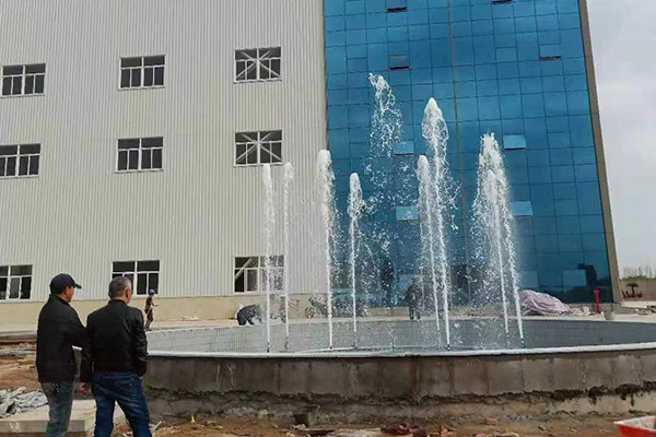 Large music fountain In Shanghai Installation