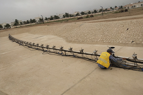 Music fountain In Oman Installation