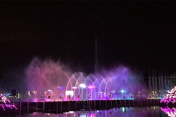 Music fountain In Taiwan Real Effect