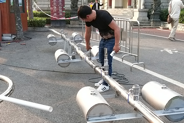 Small music fountain In Zhuhai Installation