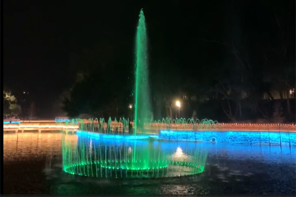 Small music fountain In Zhuhai Real Effect