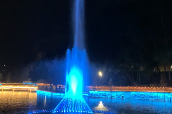 Small music fountain In Zhuhai Real Effect